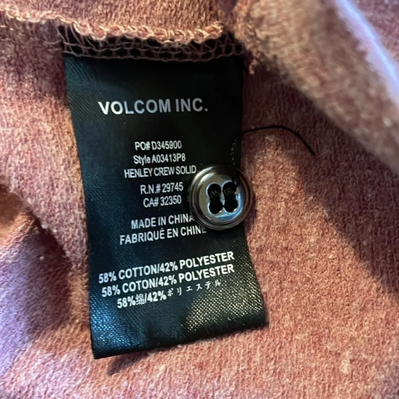 Volcom men’s long sleeve henly t-shirt size small - Picture 9 of 9